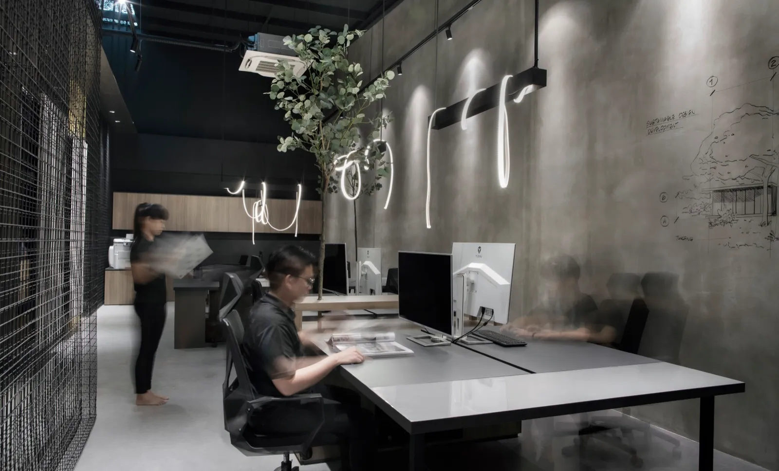 The SPAZEHAUS design team at work inside the Johor Bahru studio