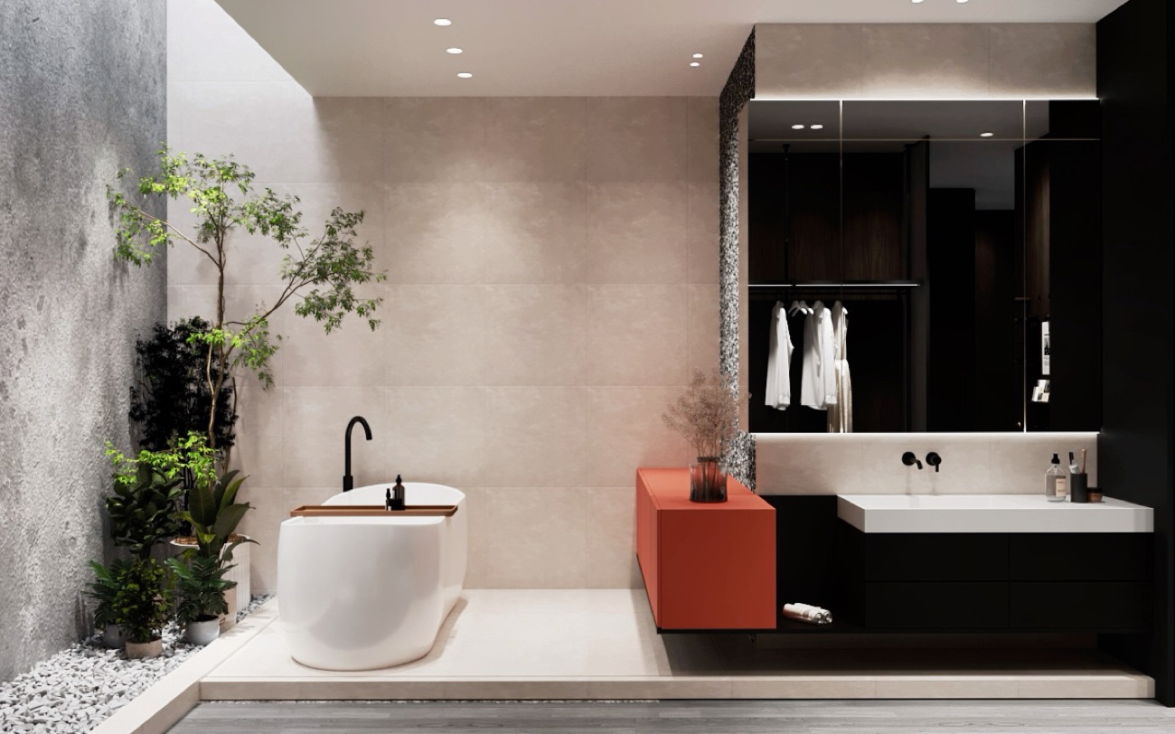 Bathroom interior design and renovation by SPAZEHAUS in Johor Bahru
